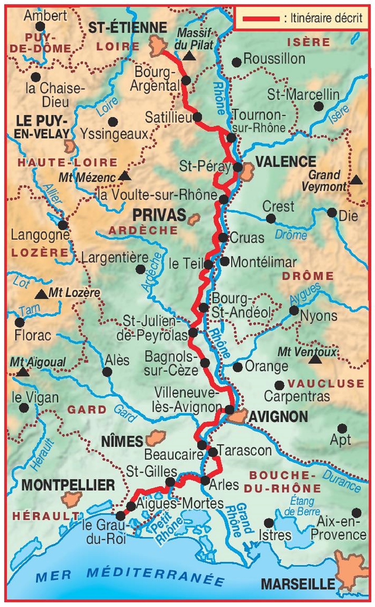 TopoGuide GR® 42 Du Pilat à la Méditerranée