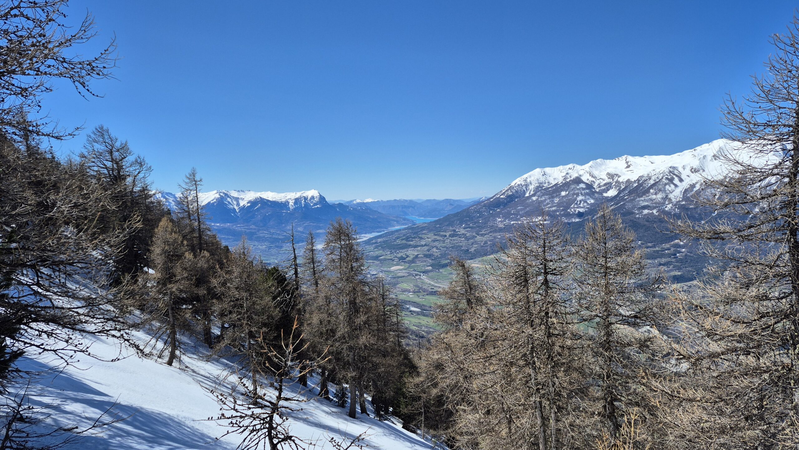 Groupe en séjour raquettes à neige à Risoul